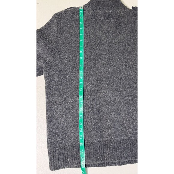 Vintage Gap Mens Wool Military Epaulet Button Front Gray Casual Sweater Jacket L - Picture 7 of 9